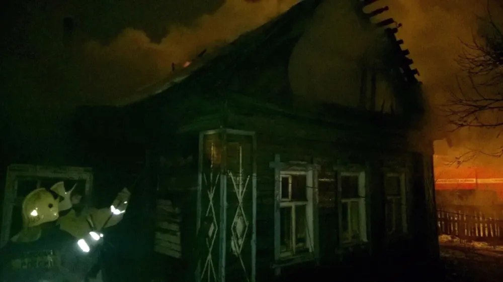 В Ярославле горел частный жилой дом