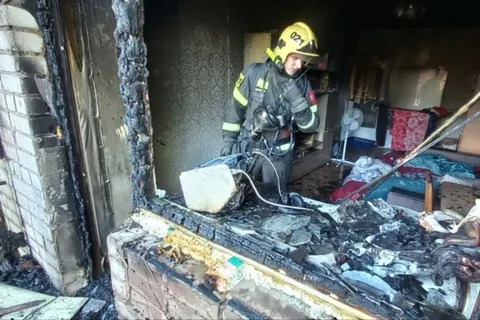 В Ярославле у самозанятого сгорел рабочий балкон