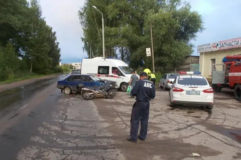 В Рыбинске в ДТП получил травмы мотоциклист
