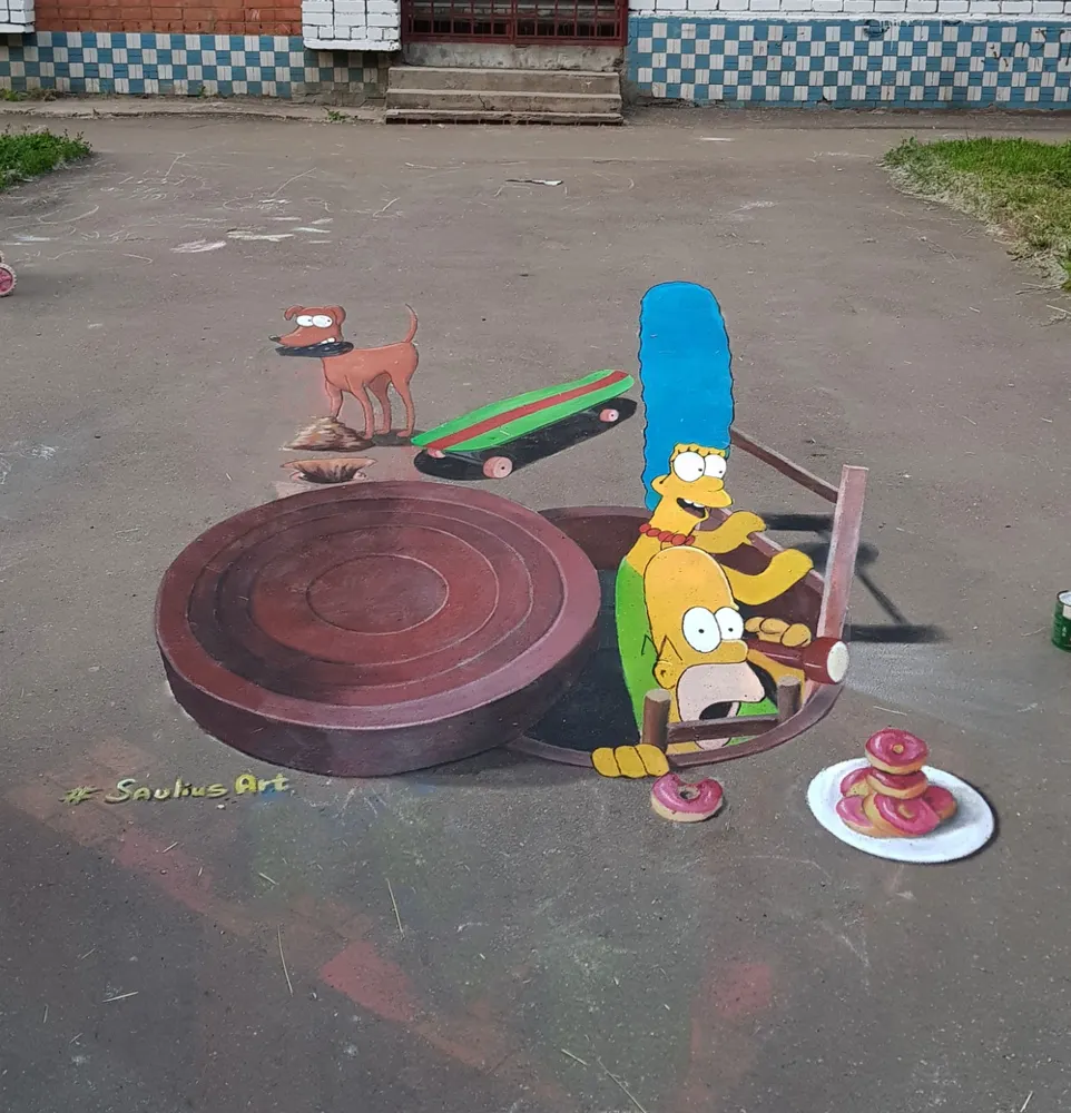 В Ярославле на улице Звездной поселились 3d-Симпсоны