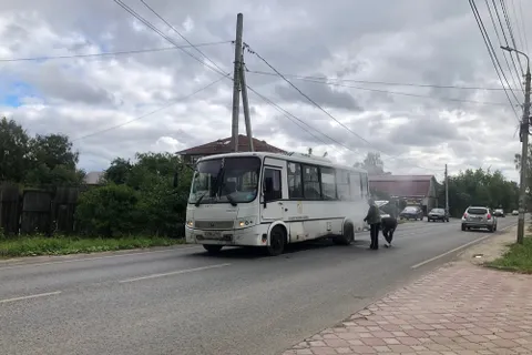 В Ярославле загорелся рейсовый автобус с пассажирами