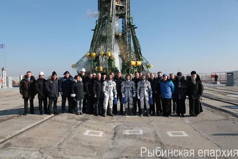 Рыбинский епископ Вениамин напутствовал космонавтов