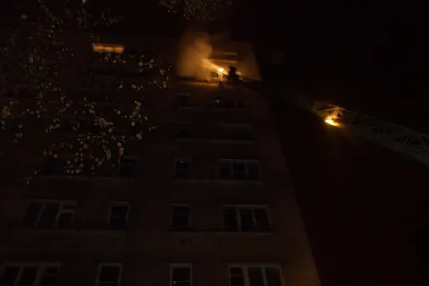 В Дзержинском районе Ярославля горел девятиэтажный дом