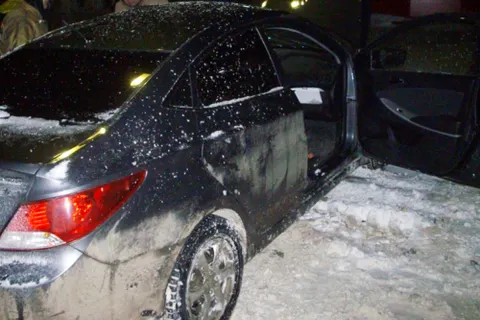 В Гаврилов-Яме иномарка столкнулась с автогрейдером