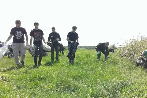 Акция «Чисто-байк-пробег» сделала берег Рыбинского водохранилища чище