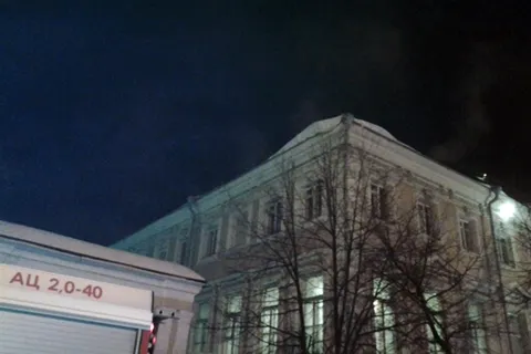 В Ярославле горел чердак Дома офицеров