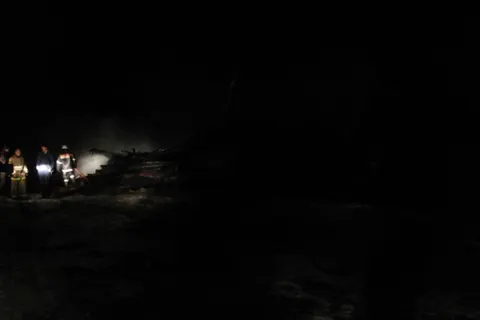 В Ярославской области горят бани и хозпостройки