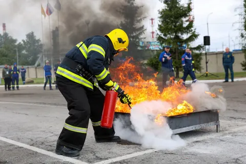 В Ярославле прошли соревнования спасателей
