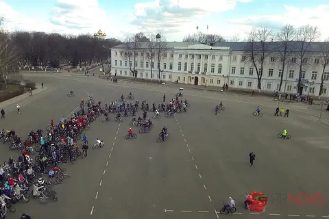 В Ярославле прошел велопробег