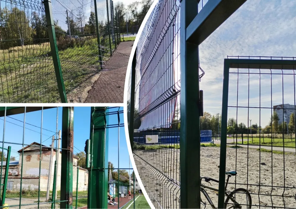 В Ярославле разваливается новая мини-футбольная площадка