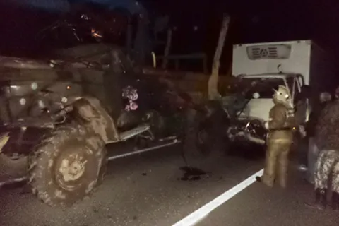 «ЗИЛ» и «Хундай» не разъехались ночью в Большесельском районе