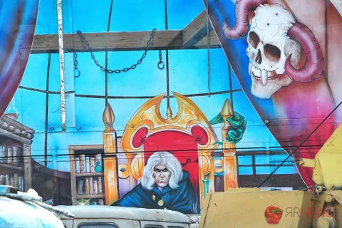 Аттракцион с атрибутами «сил тьмы» в Ярославль заказывал Тарас Буряк. С фото