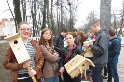 В Ярославле прошла акция «Птичье новоселье»