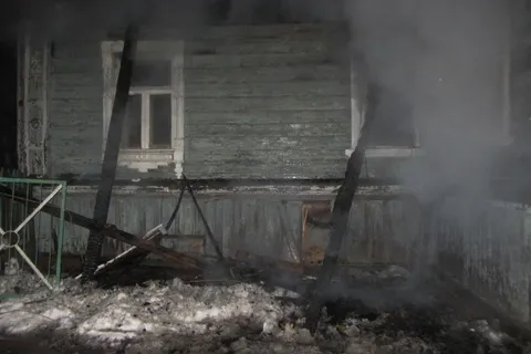 В Ярославской области огнем был уничтожен жилой дом