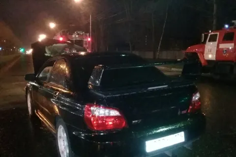 Ярославль: Тачка выгорела  как спичка