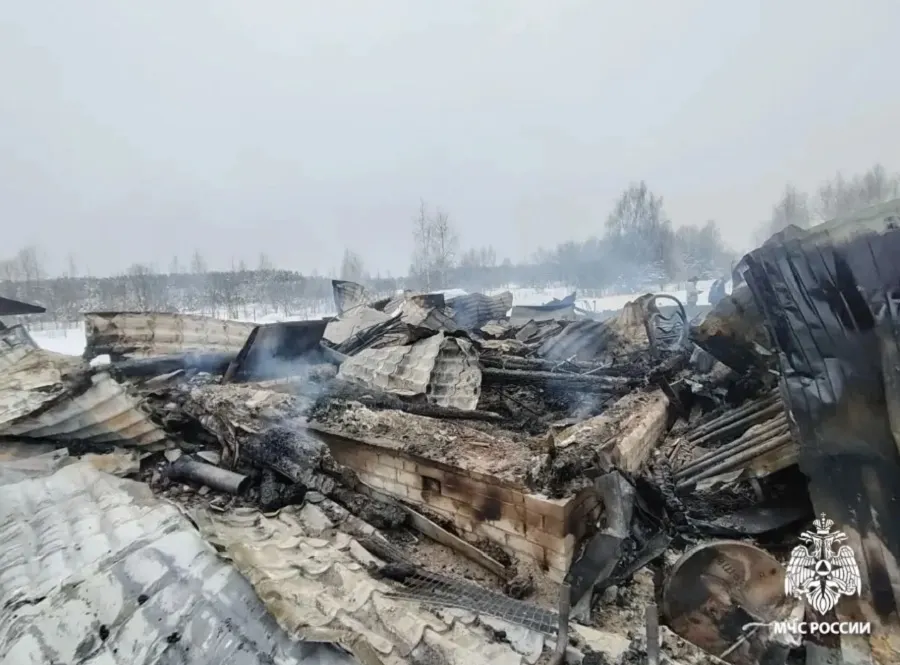 В Ярославской области из-за аварийной электросети сгорел дом
