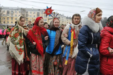 В Ярославле продолжились Рождественские гулянья. Фоторепортаж