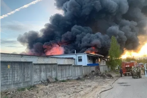 В Ярославле за семь часов потушили пожар на вентиляционном заводе