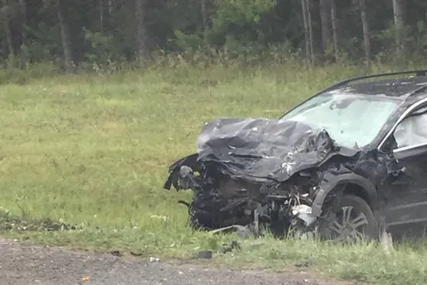  Под Переславлем—Залесским лоб в лоб  столкнулись  два автомобиля 