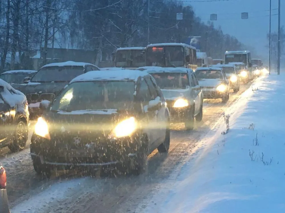 В Ярославле десятибальные пробки