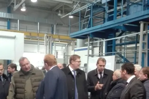Дмитрий Рогозин и Дмитрий Миронов посетили НПО «Сатурн» в Рыбинске