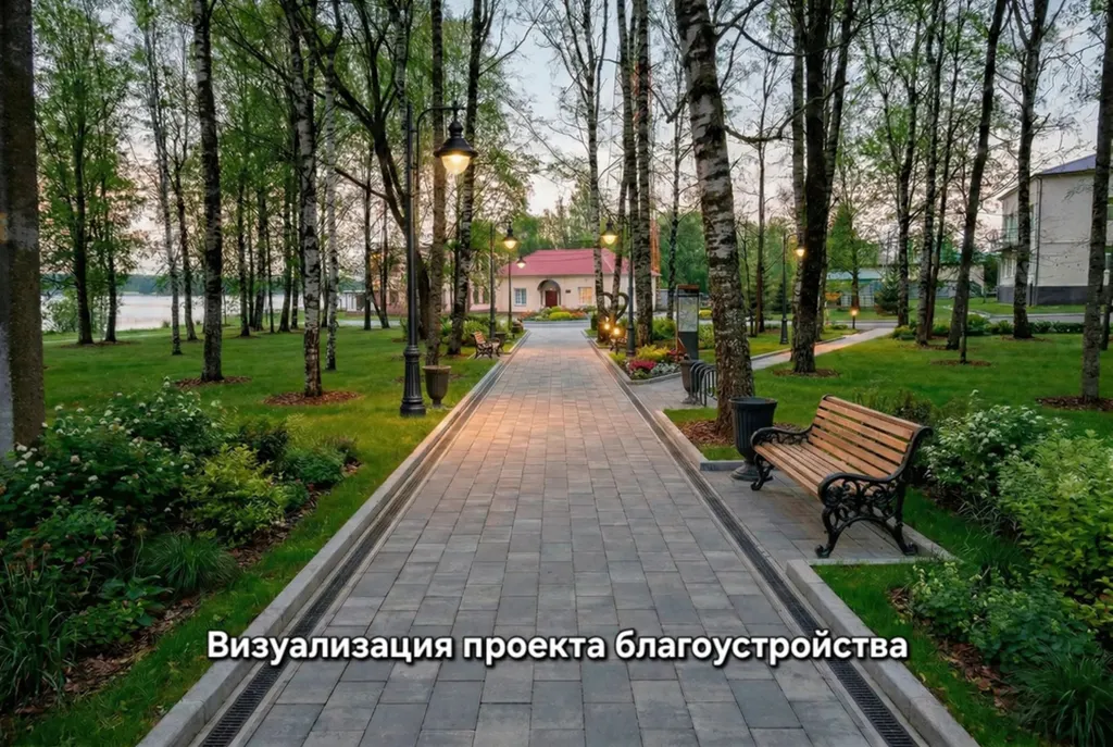 В Пошехонье благоустраивают набережную реки Соги