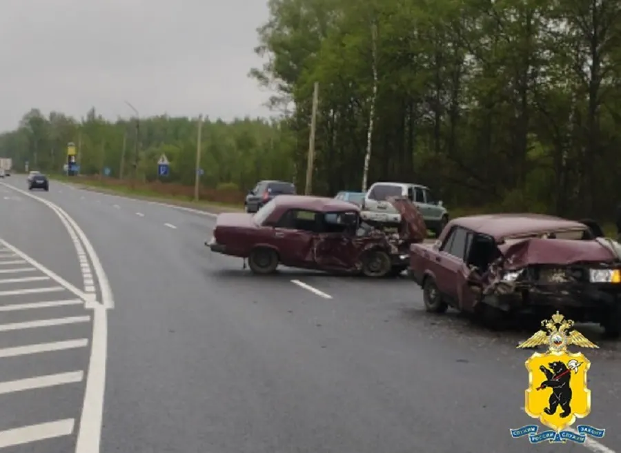 В Ярославской области в ДТП двух «семерок» пострадали три человека
