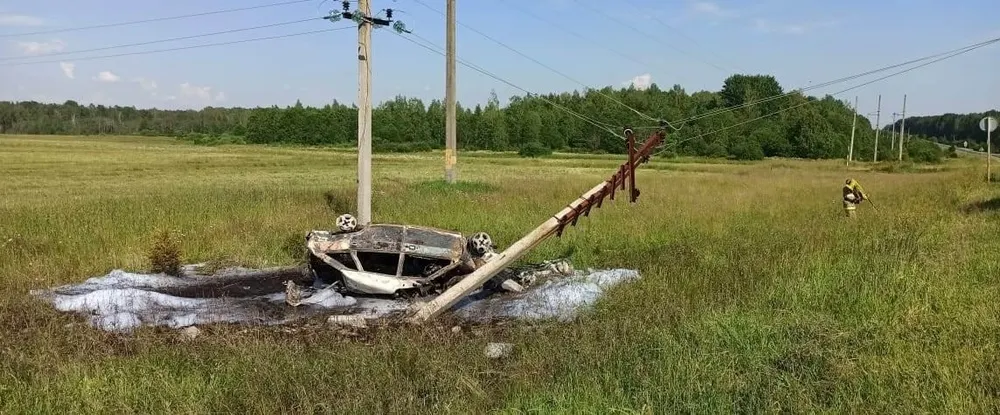 В Ярославской области водитель сгорел в своем автомобиле