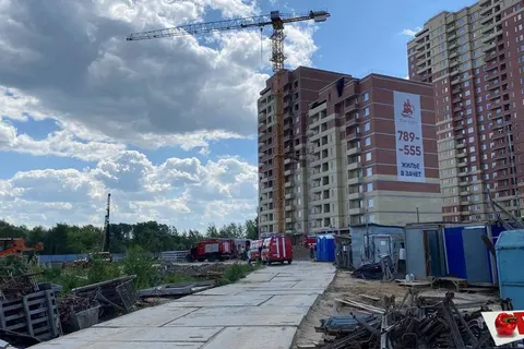 В Ярославле горел дом строящегося жилого комплекса