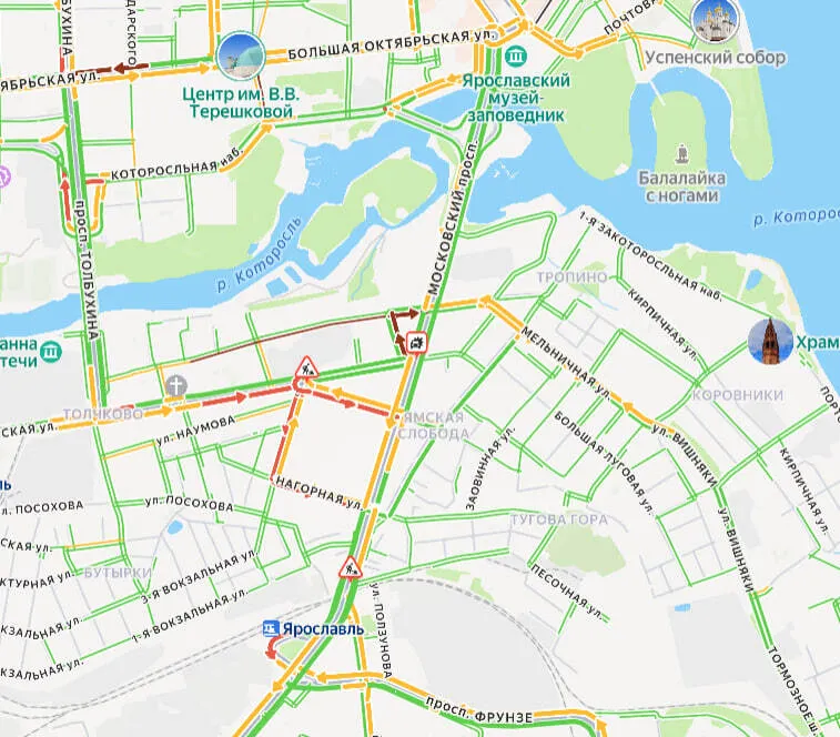 Движение по Московскому проспекту в Ярославле открыто