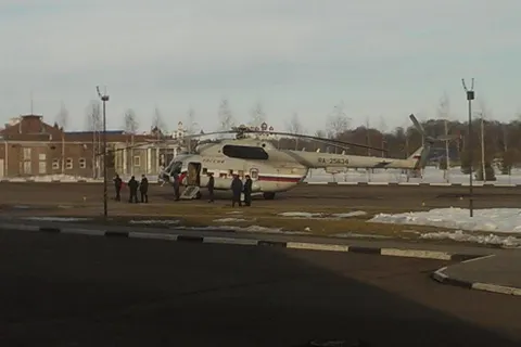 Ярославцы продолжают выкладывать фото вертолета с президентом