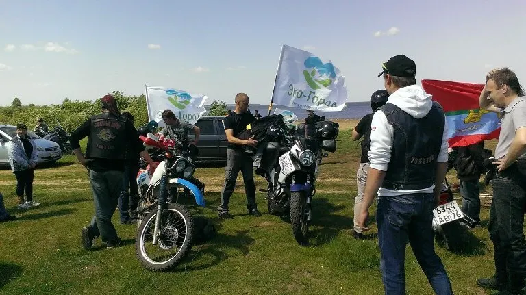 Акция «Чисто-байк-пробег» сделала берег Рыбинского водохранилища чище