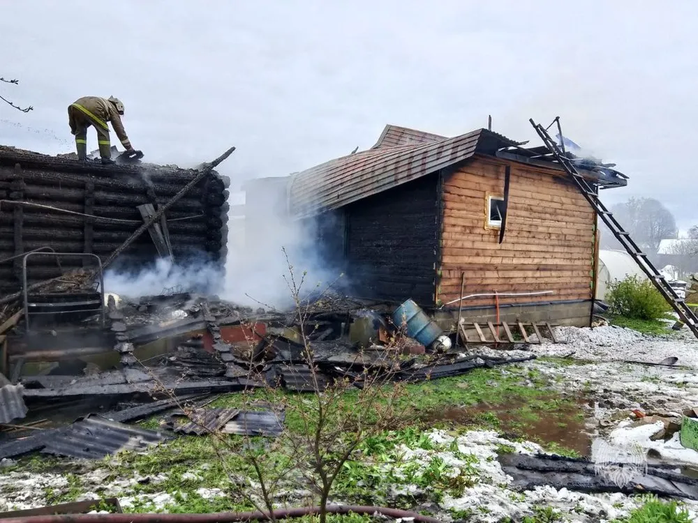 В переславском селе сгорел дом из-за неисправной электропроводки