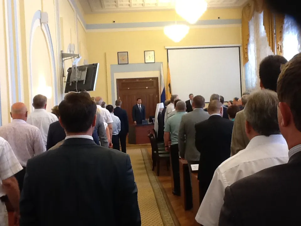 Представление нового губернатора Ярославской области началось под звуки российского гимна