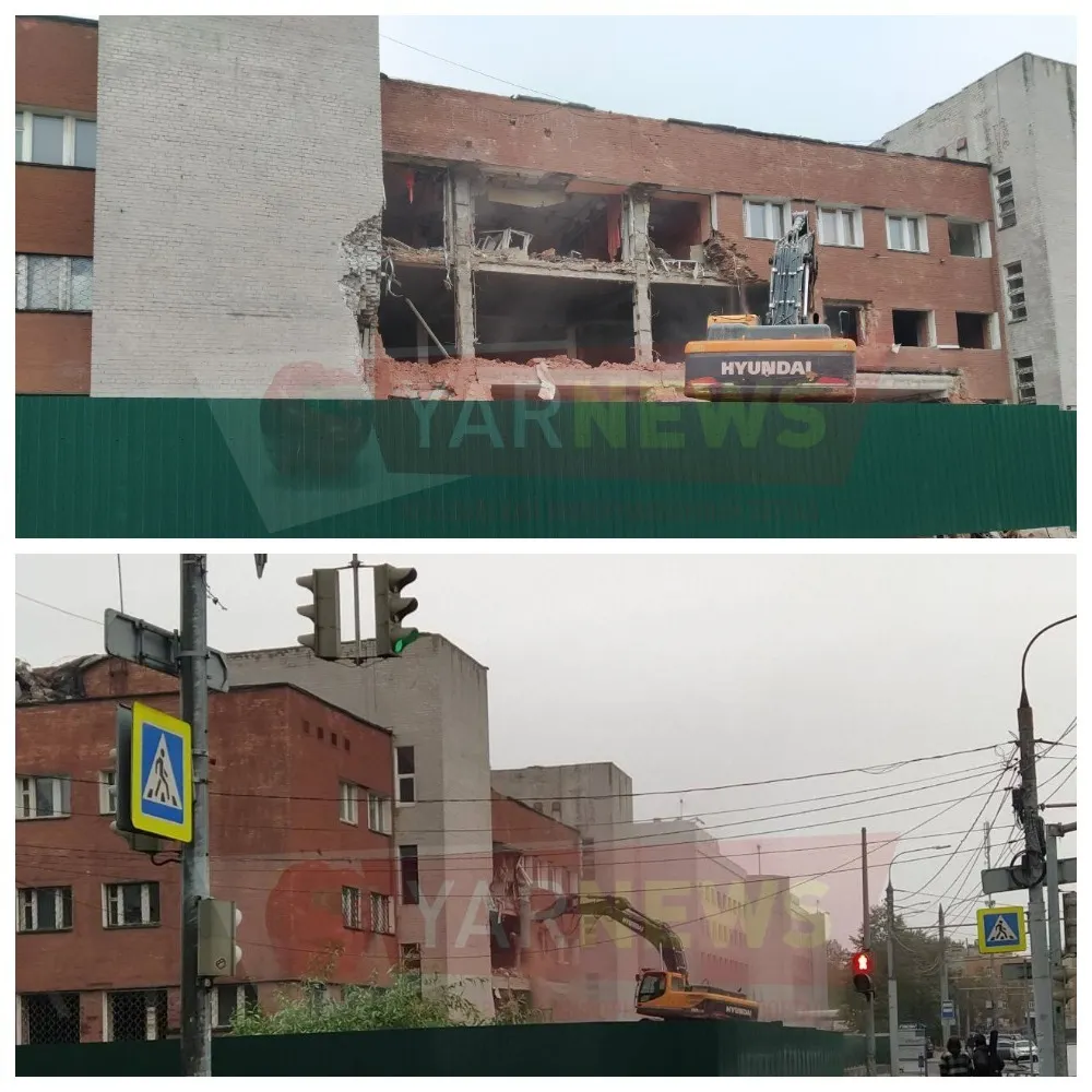 В Ярославле начался снос легендарной бани