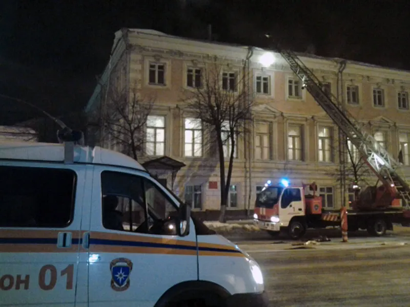 В Ярославле горел чердак Дома офицеров