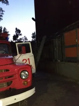 В Рыбинске едва не загорелся торговый павильон