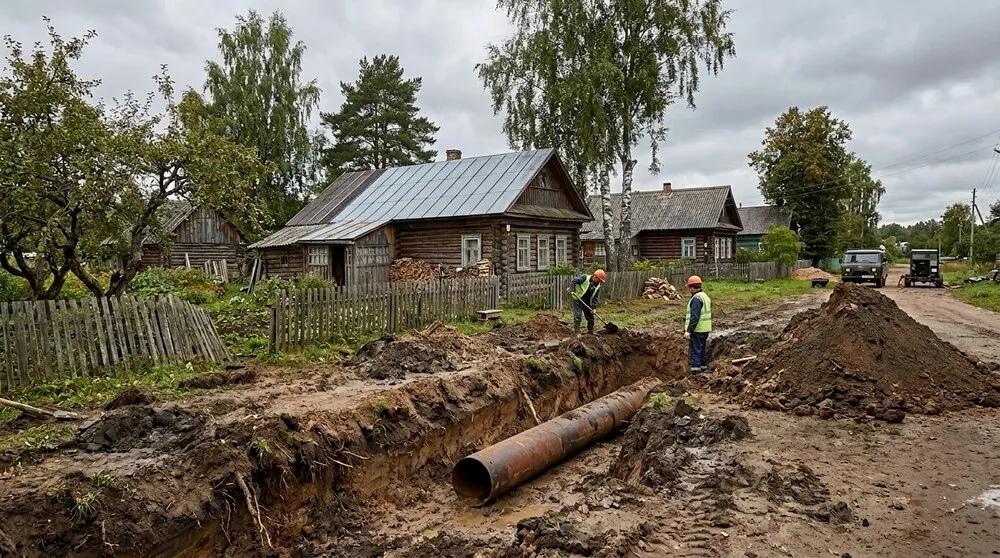 В Ярославской области при укладке трубы рабочего засыпало землей 