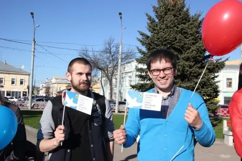 Ярославцы провели флэшмоб «День Победы»