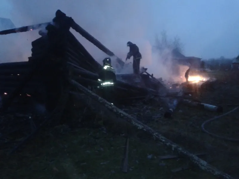 В Рыбинском районе сгорел жилой дом: погиб 62-летний мужчина