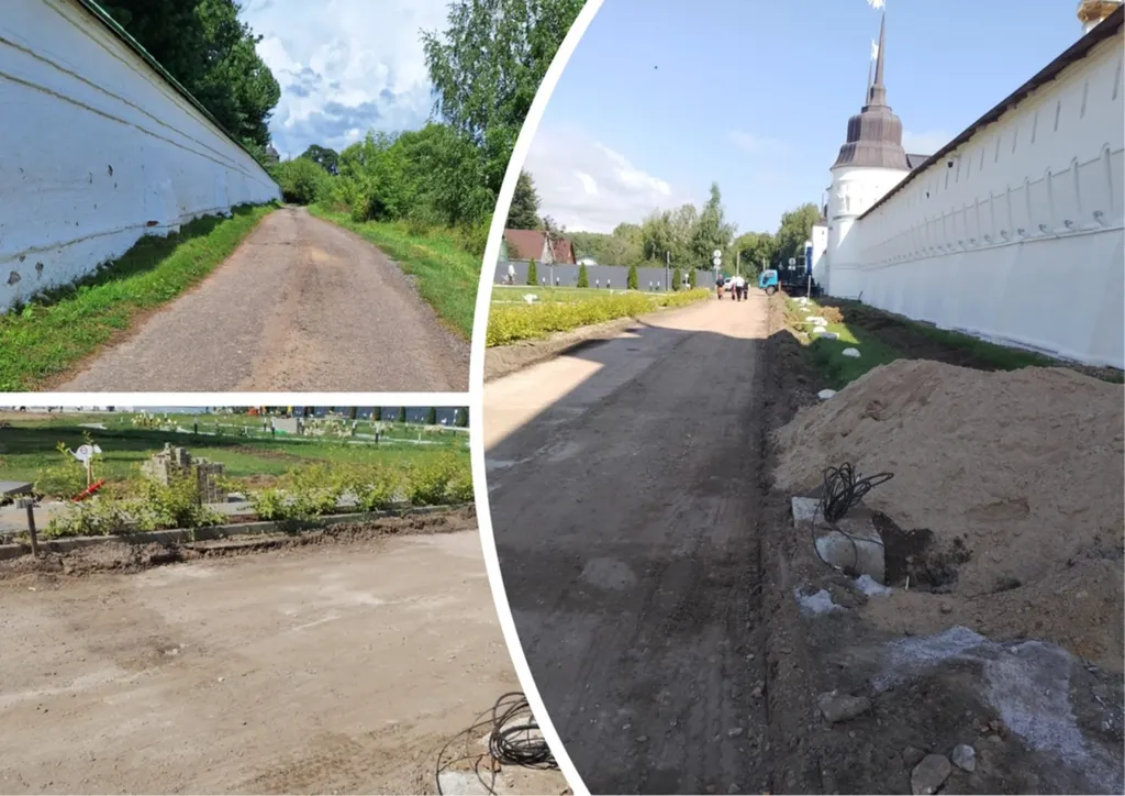 У Толгского монастыря дорогу к садоводству перекрывают шлагбаумом