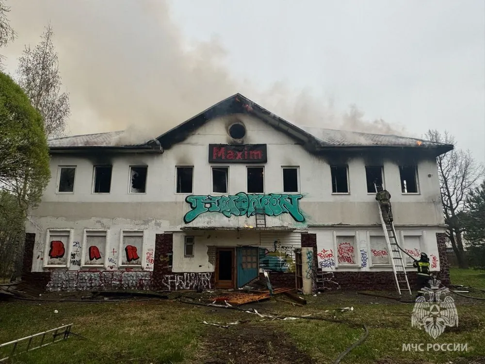 Бывшее брагинское кафе сгорело из-за поджога