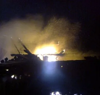 В Ростовском районе сгорел дачный дом