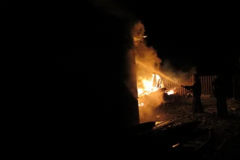 В Ярославской области огнем был уничтожен жилой дом