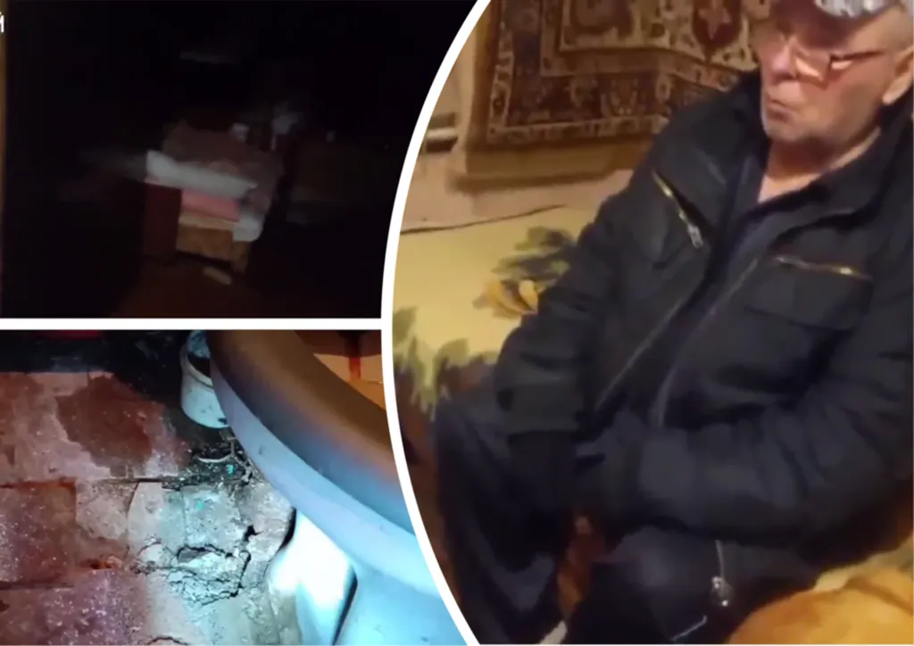 В аварийном доме в Рыбинске замерзает семья пенсионеров