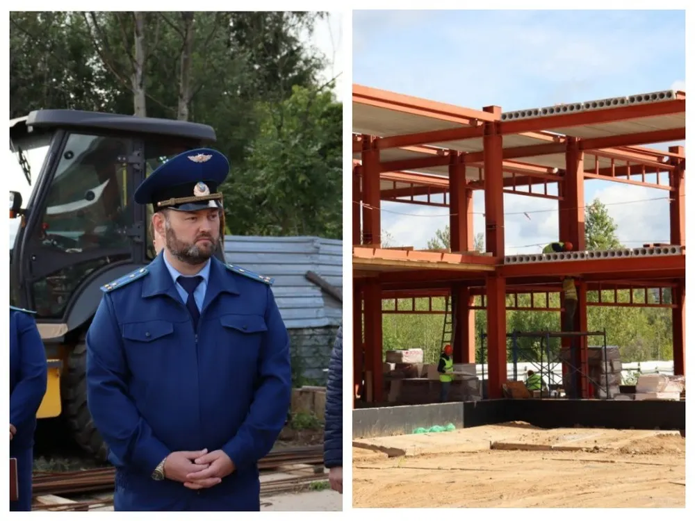 Стройку модульной поликлиники в Ярославле проверил областной прокурор