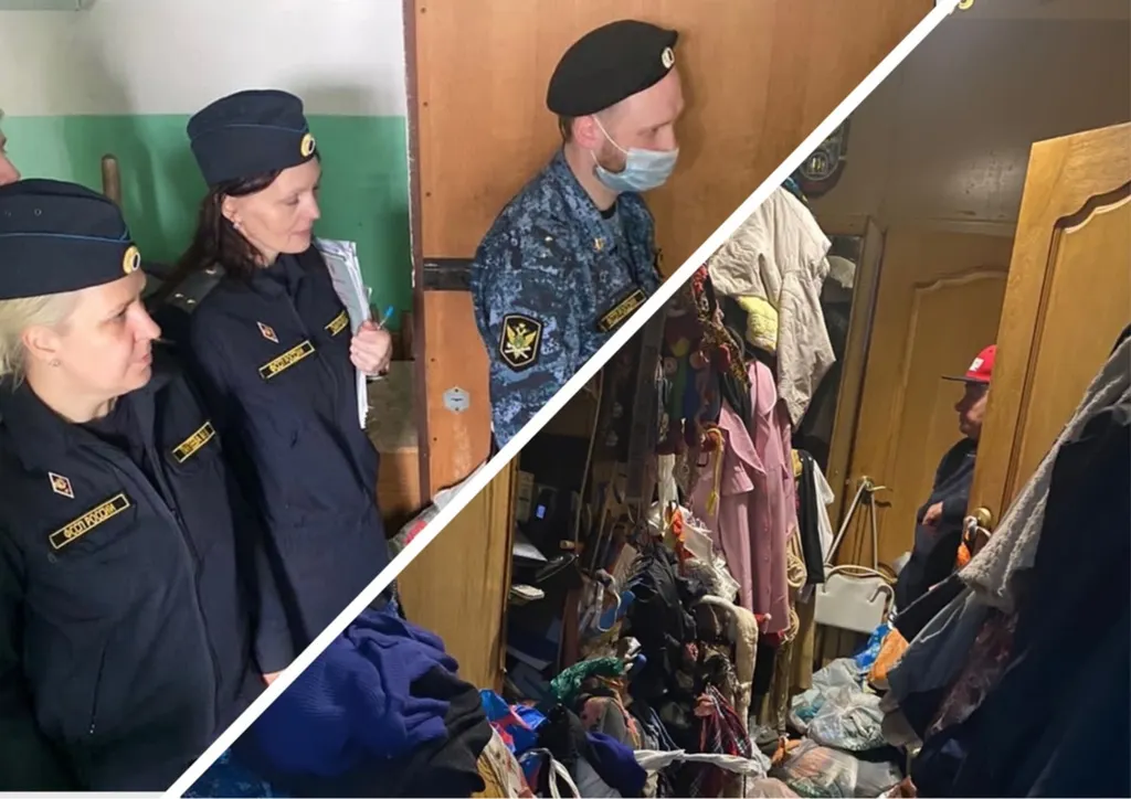 Приставы помогли коммунальщикам попасть в квартиру ярославны с «синдромом Плюшкина»