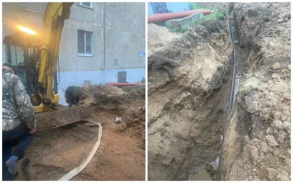 В Переславле прорвало трубопровод