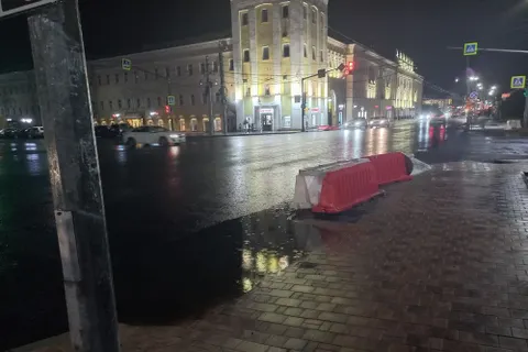 На улице Свободы в Ярославле появились бассейны для пешеходов