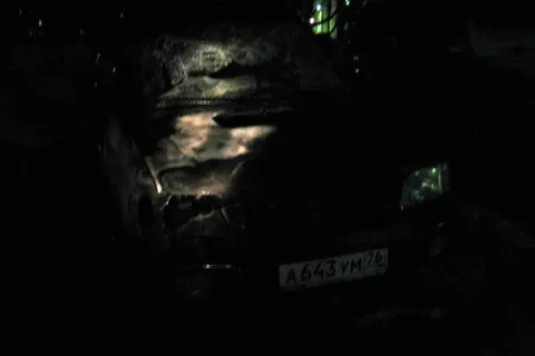 В Ярославской области горела иномарка